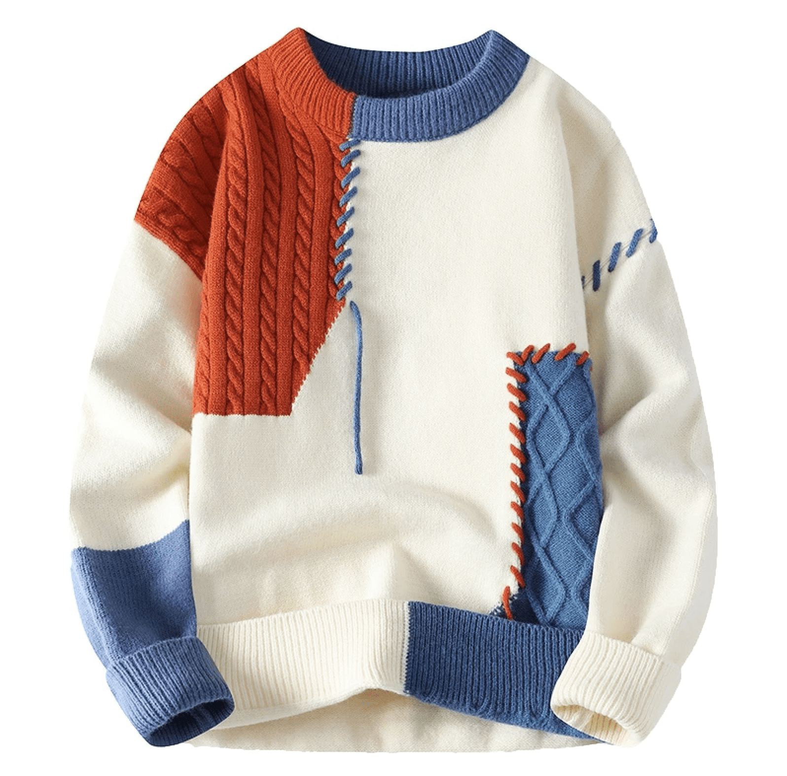Damien | Men’s Unique Pattern Relaxed Fit Sweater