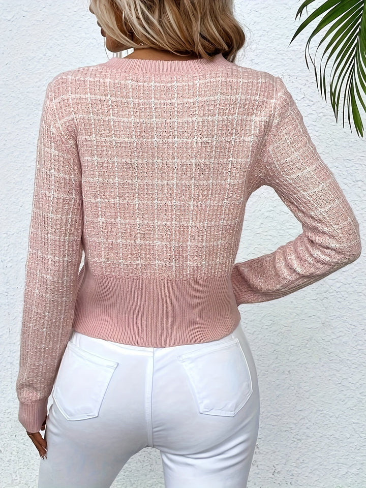 Florence | Women’s Elegant Cropped Tweed Cardigan