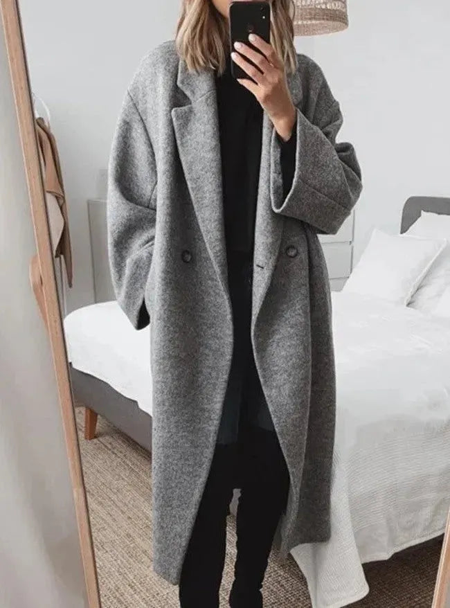Eva | Women’s Chic Relaxed Fit Long Coat