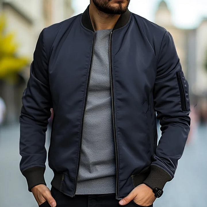 Henry | Men’s Bomber Jacket with Zip Pocket