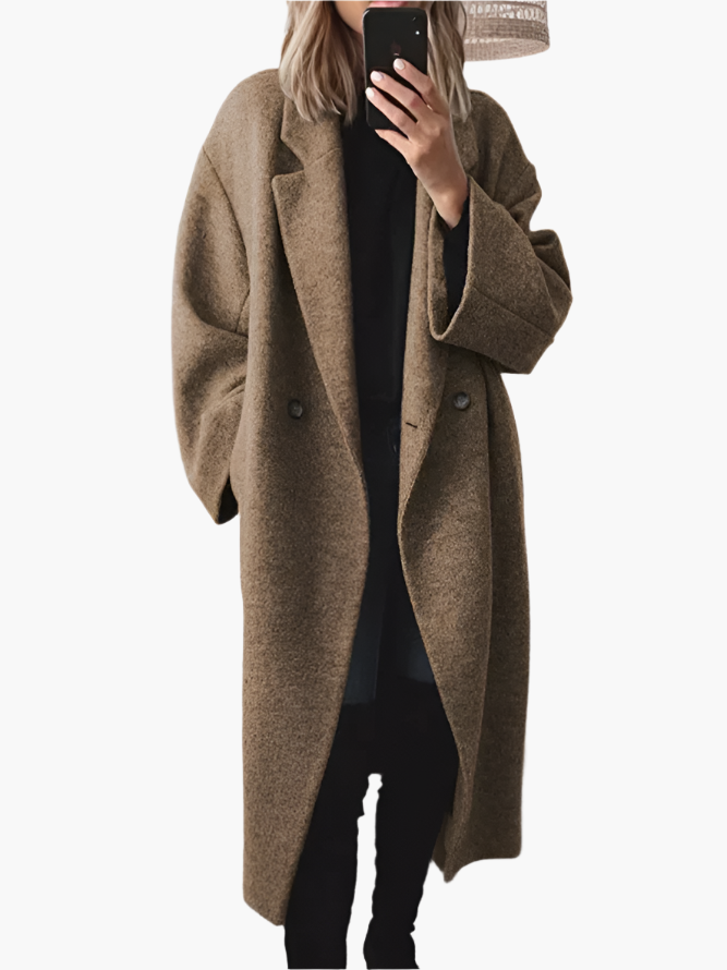 Jessica | Women’s Cozy Oversized Double-Breasted Coat