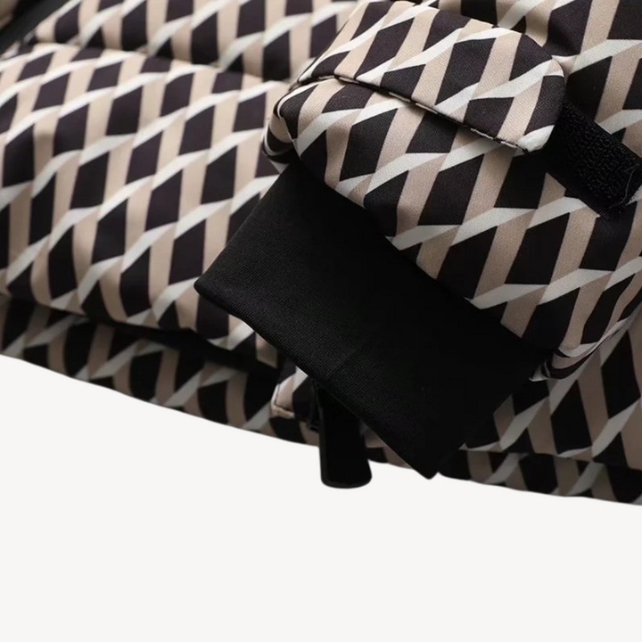 Diana | Women’s Stylish Belted Hooded Quilted Puffer Jacket