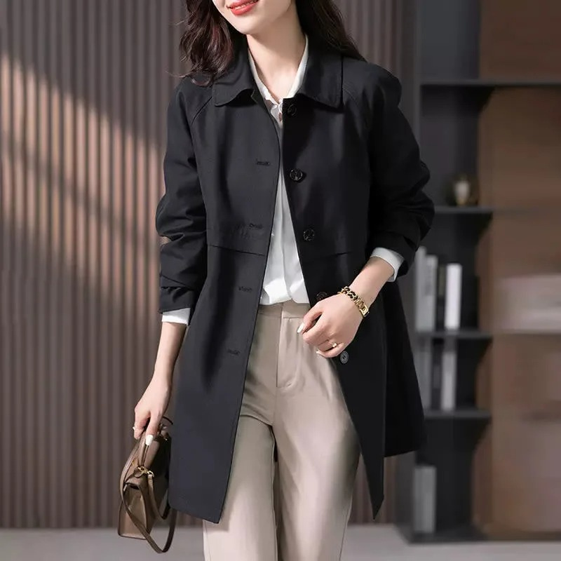 Darcey | Women’s Casual Button-Up Long Coat