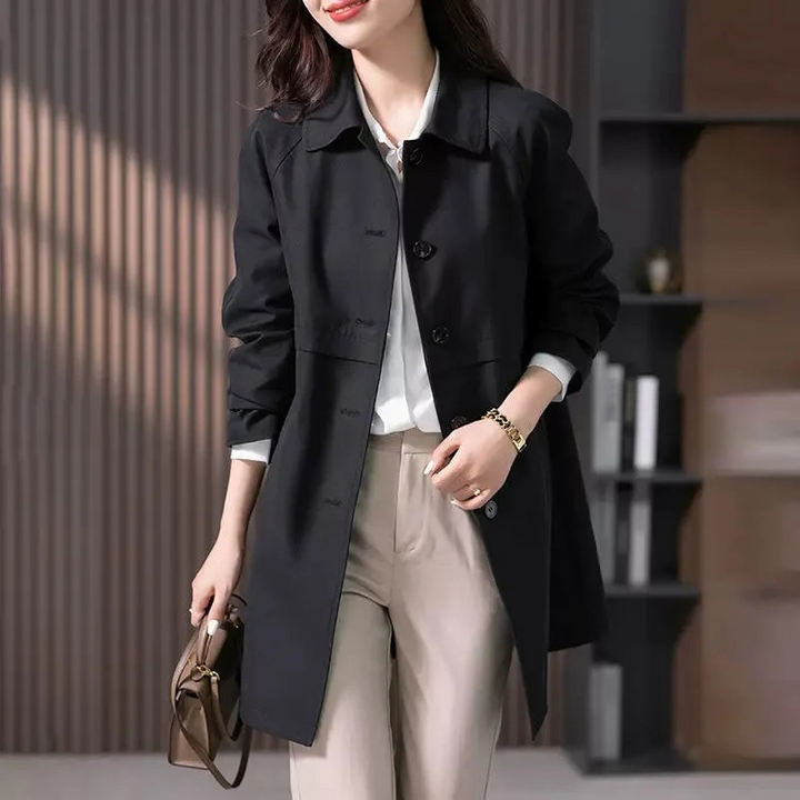 Darcey | Women’s Casual Button-Up Long Coat