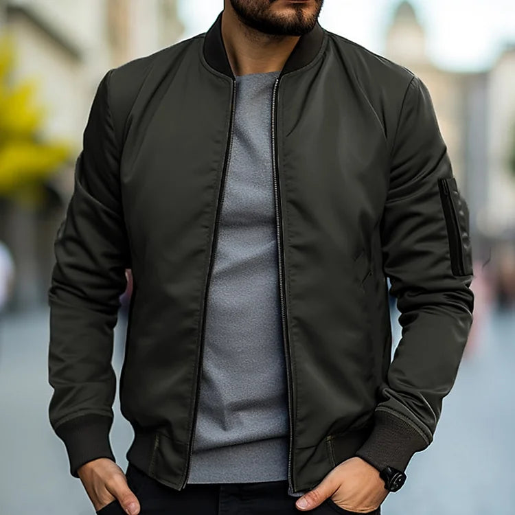 Henry | Men’s Bomber Jacket with Zip Pocket