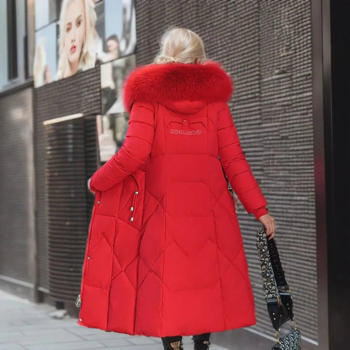 Bella | Women Winter Puffer Coat with Hood Trim
