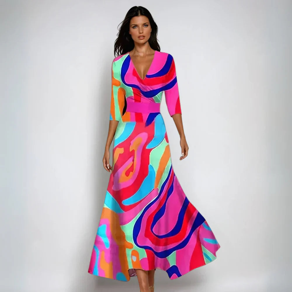 Chloe | Elegant Floral Maxi Dress