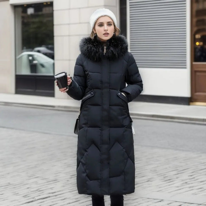 Bella | Women Winter Puffer Coat with Hood Trim