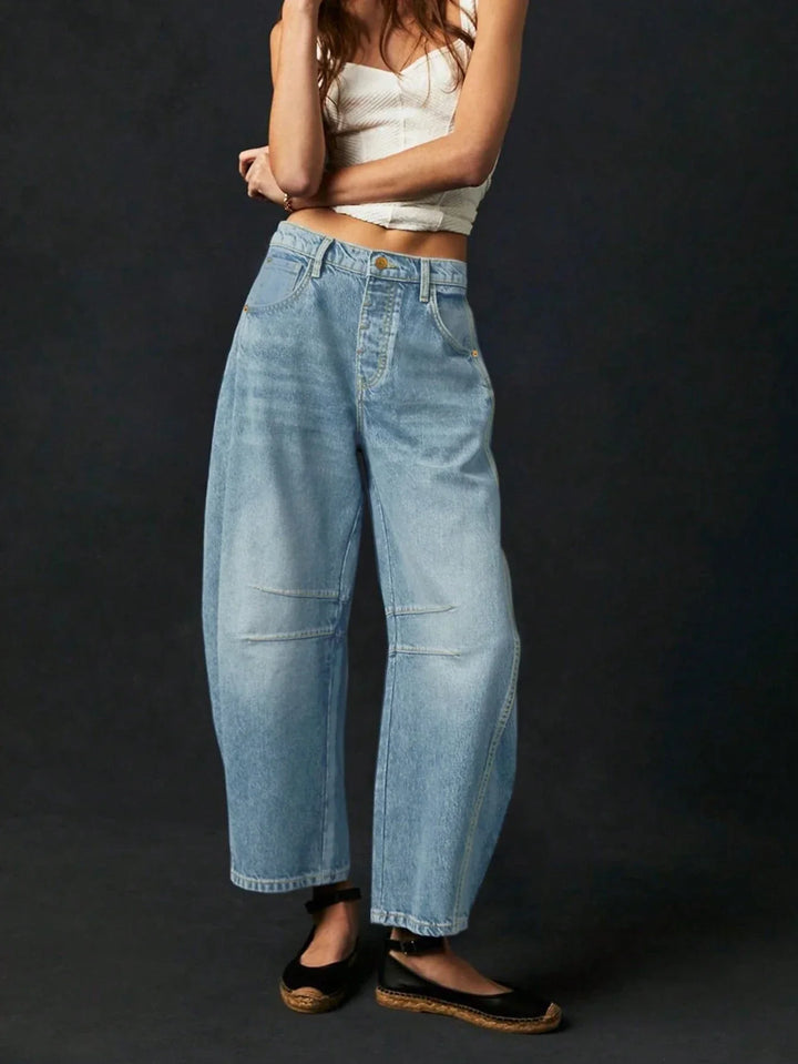Freya | Women’s Loose-Fit High-Waisted Denim Pants