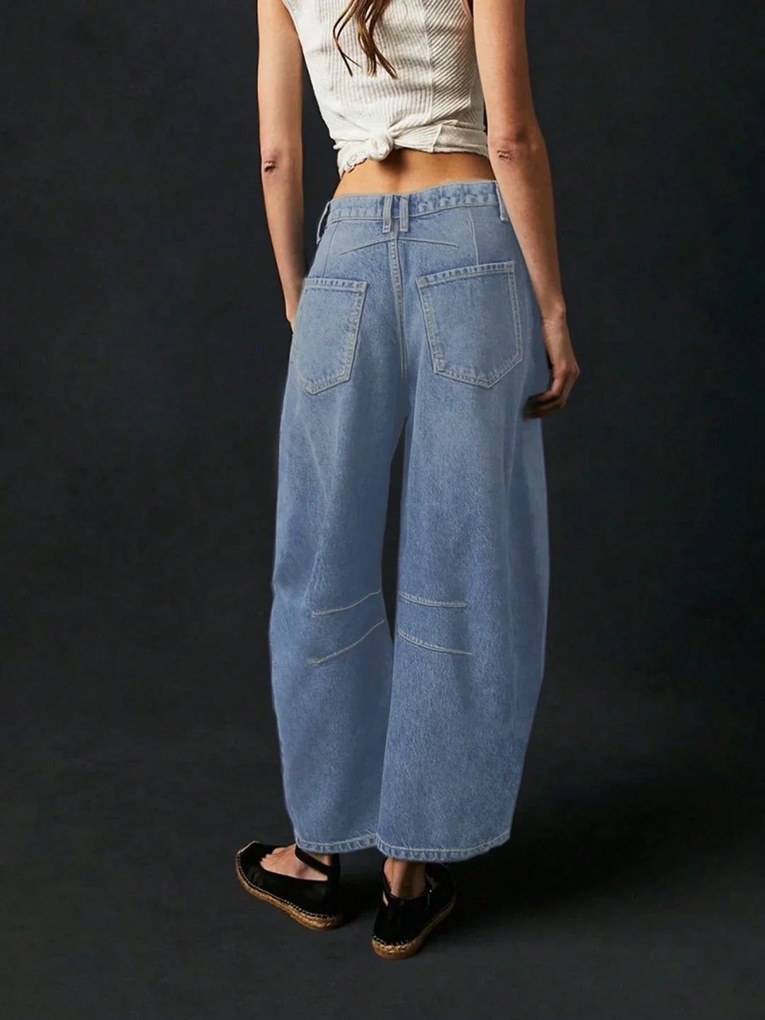 Freya | Women’s Loose-Fit High-Waisted Denim Pants