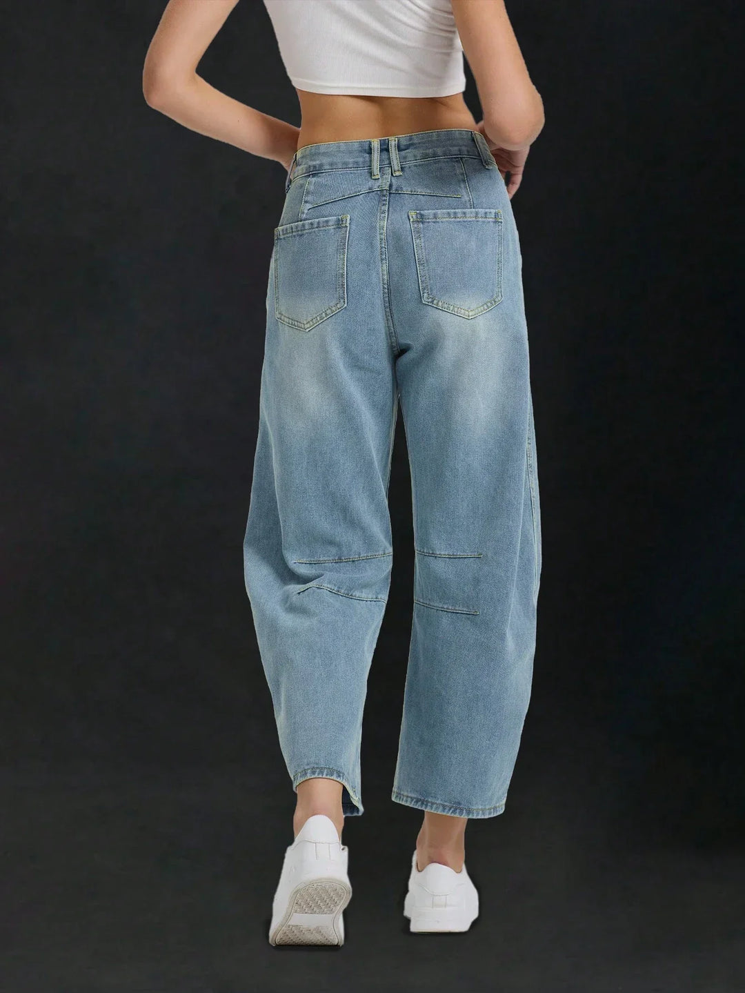 Freya | Women’s Loose-Fit High-Waisted Denim Pants