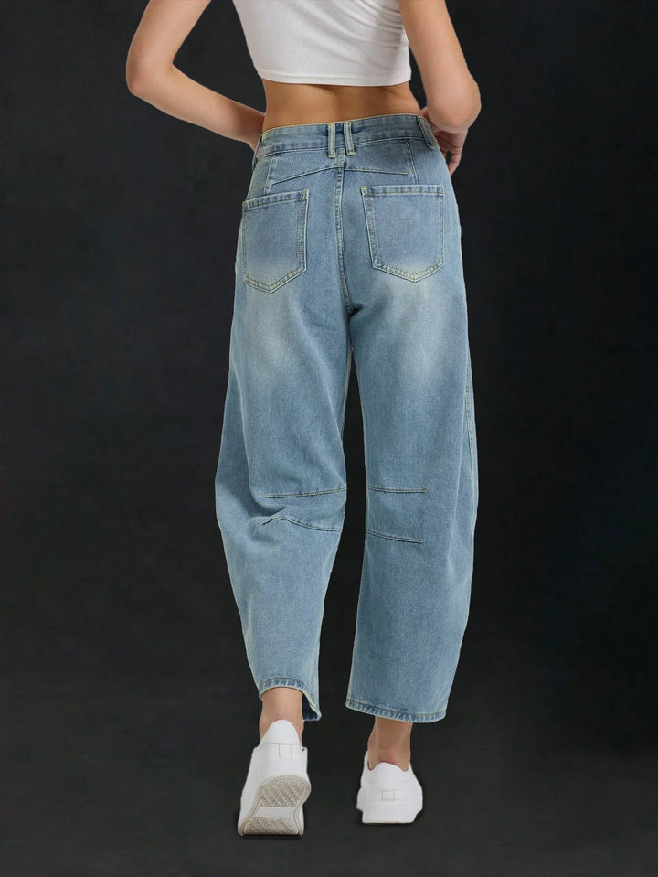 Freya | Women’s Loose-Fit High-Waisted Denim Pants