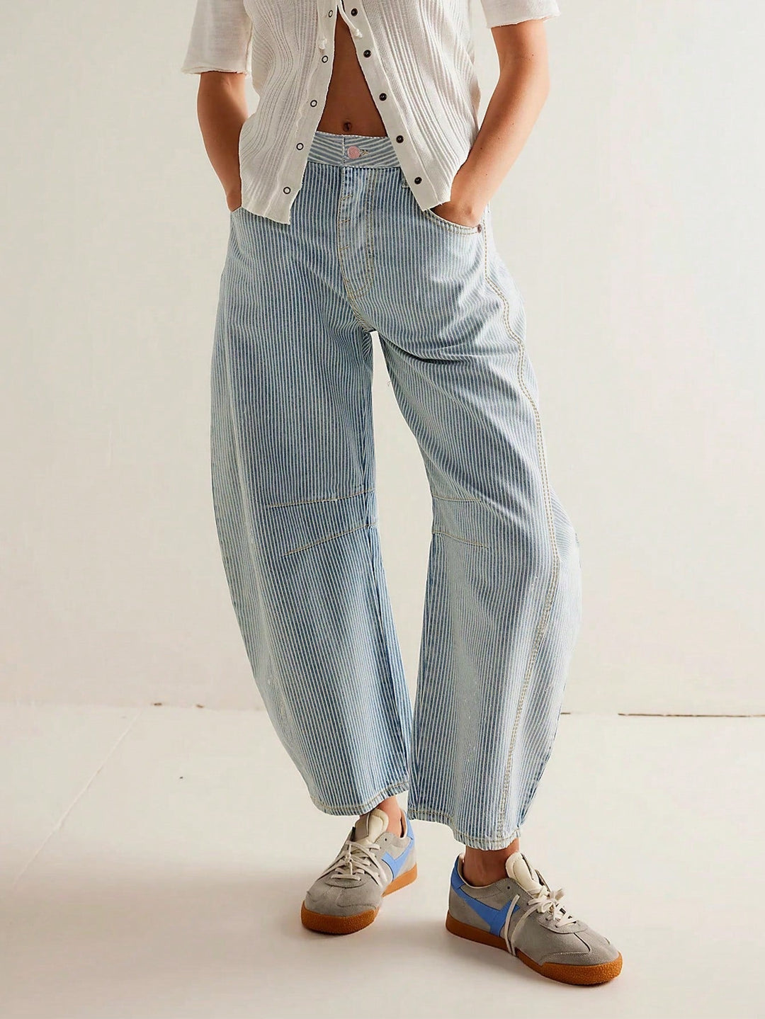 Freya | Women’s Loose-Fit High-Waisted Denim Pants