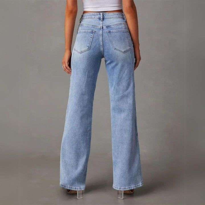 Camille | Women’s Wide-Leg Denim Jeans with Pockets