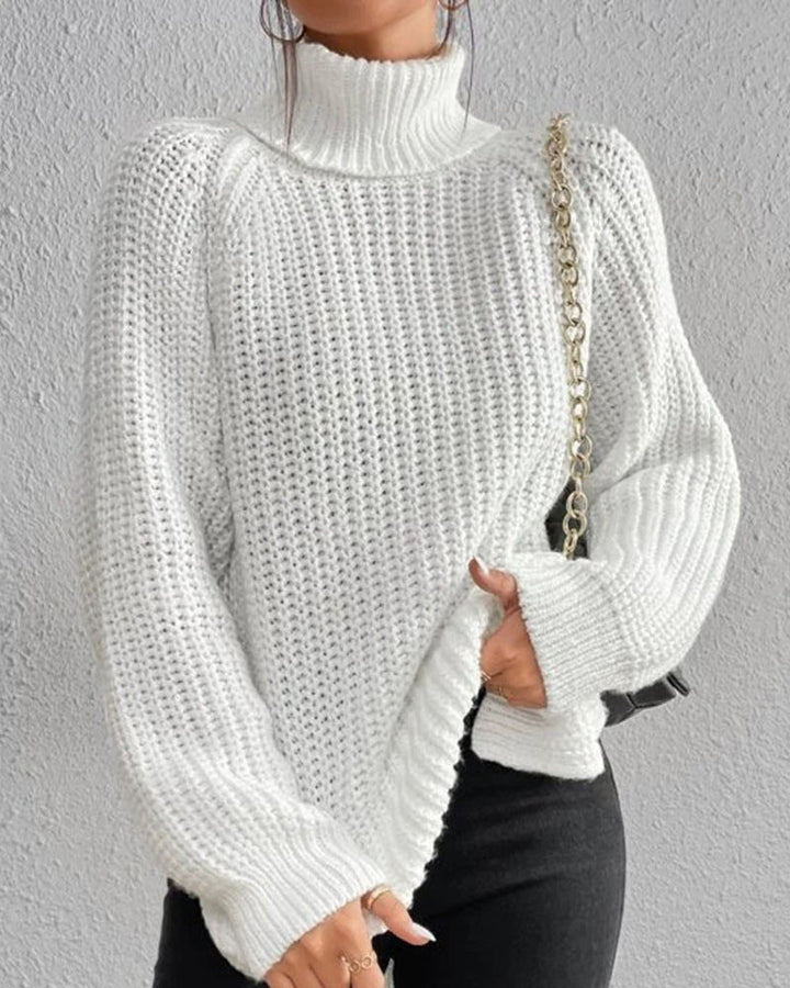 Olivia | Women’s Winter Loose Fit Ribbed Knit Sweater
