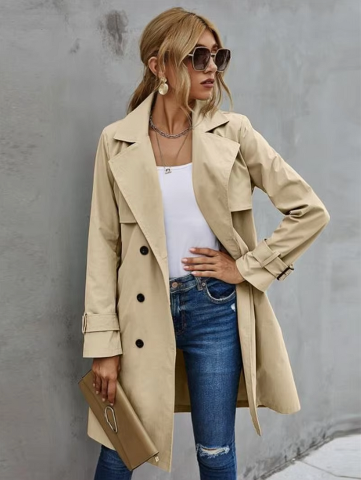 Grace | Women’s Casual Belted Double-Breasted Coat