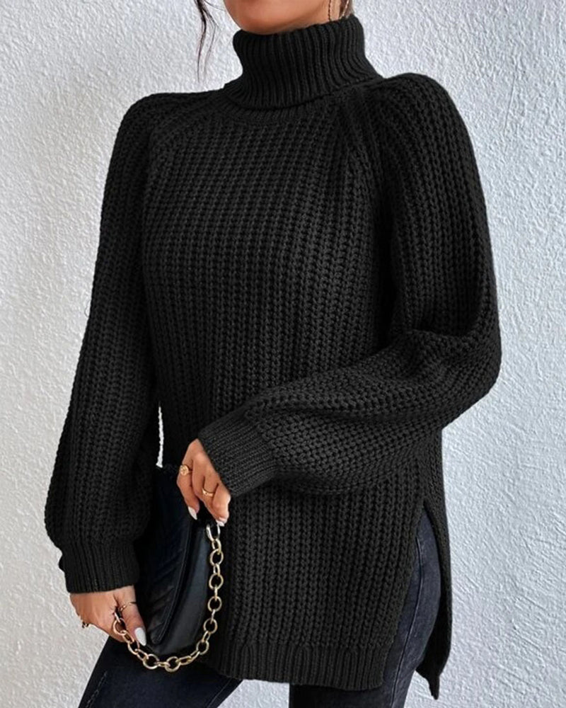Olivia | Women’s Winter Loose Fit Ribbed Knit Sweater