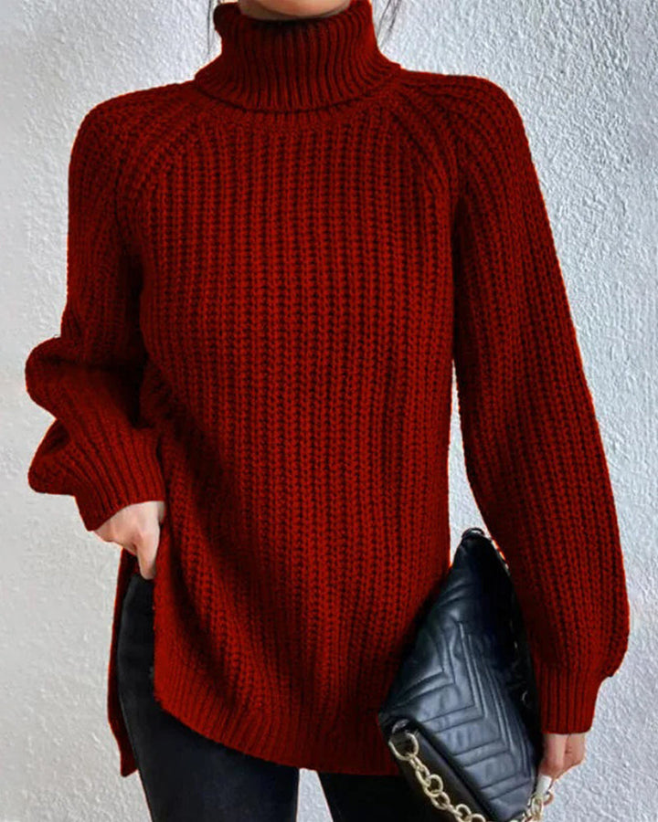 Olivia | Women’s Winter Loose Fit Ribbed Knit Sweater