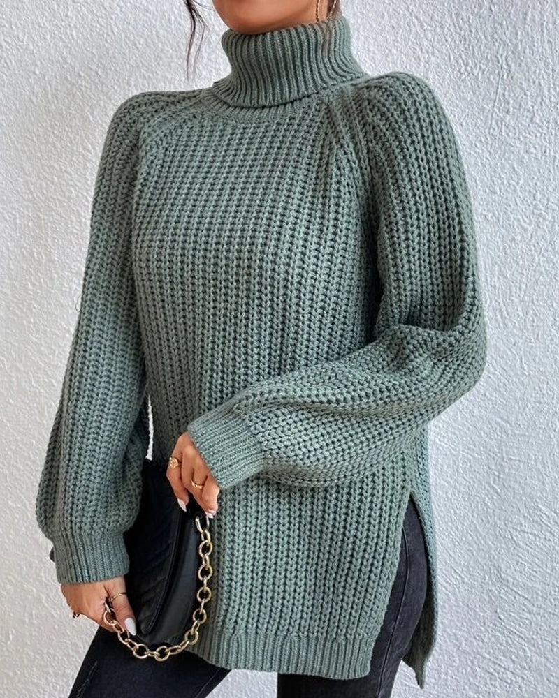 Olivia | Women’s Winter Loose Fit Ribbed Knit Sweater