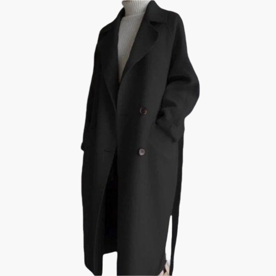 Karen | Women’s Elegant Double-Breasted Long Coat