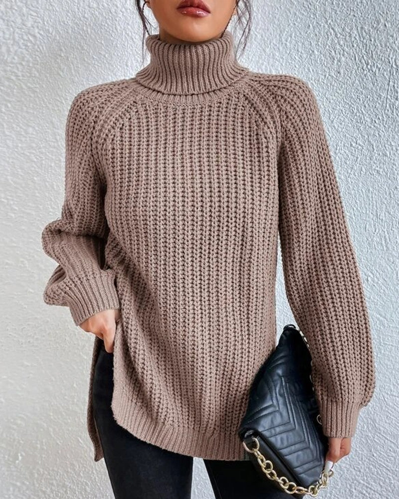 Olivia | Women’s Winter Loose Fit Ribbed Knit Sweater