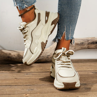 Caitlin | Women’s Winter Chunky Sneakers with Mesh