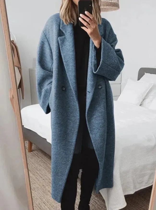 Eva | Women’s Chic Relaxed Fit Long Coat