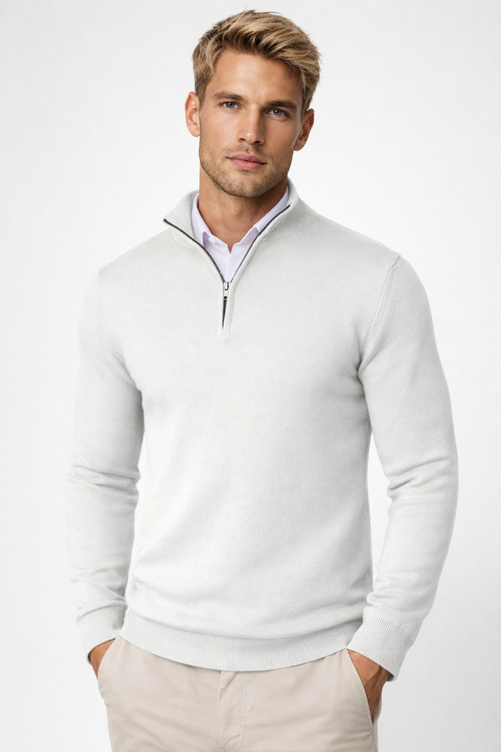 Christopher | Men Half Zip High Neck Sweater