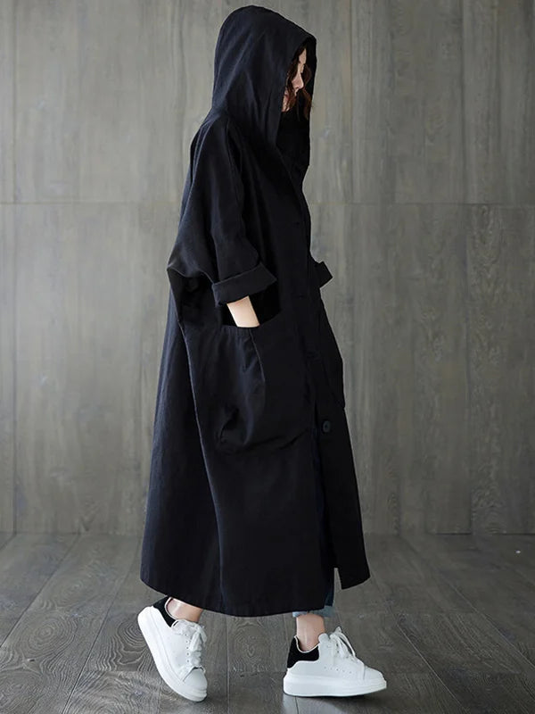Jessica | Oversized Hooded Longline Casual Coat for Women