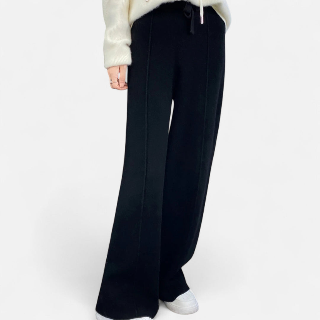 Bella | Women Relaxed Fit Pull On Classic Wool Trousers