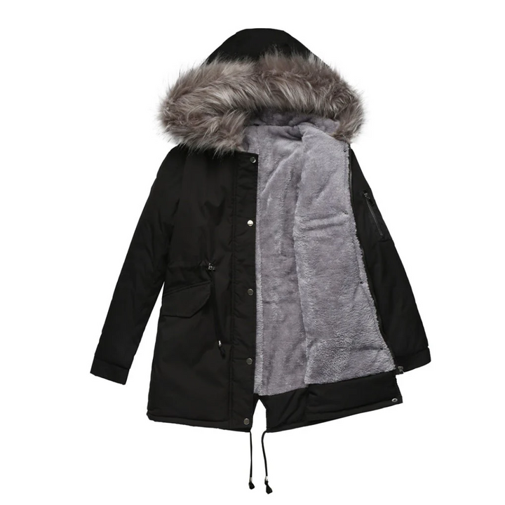 Clara | Women’s Insulated Parka Faux Fur Hood Jacket