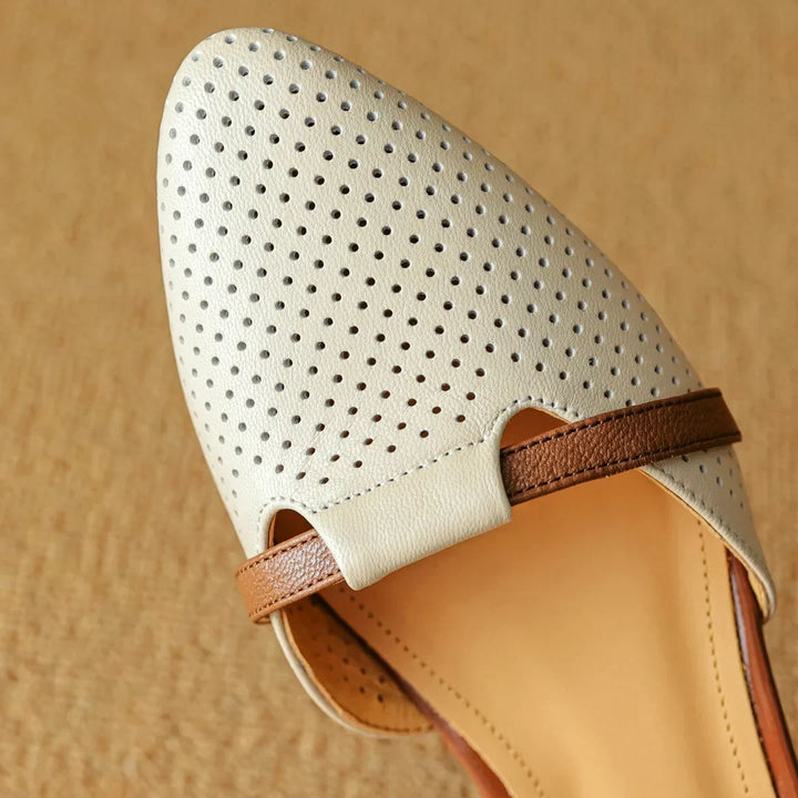 Amara | Block Leather Heels