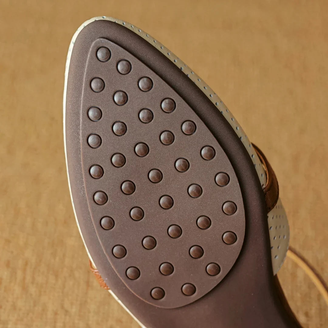 Amara | Block Leather Heels