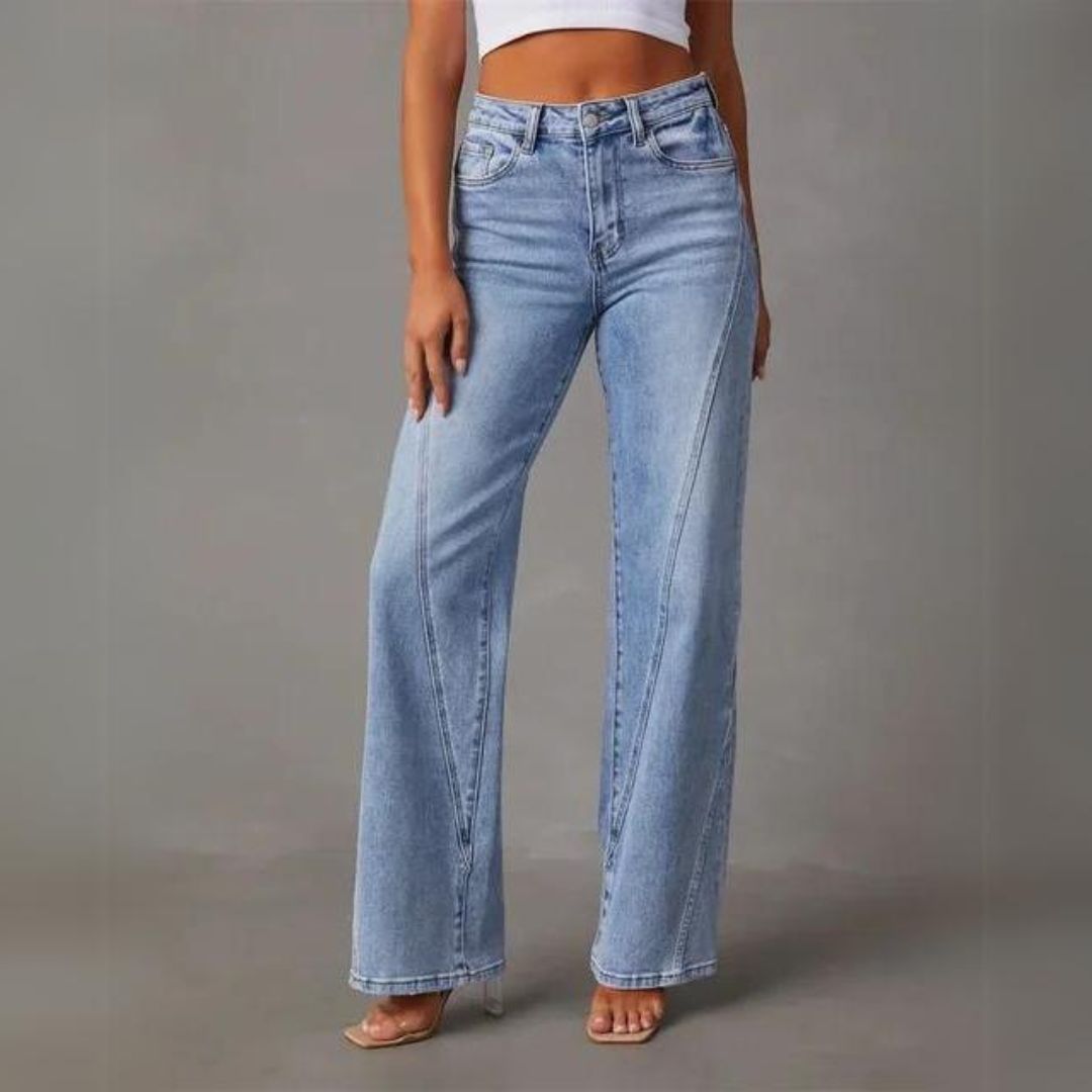 Camille | Women’s Wide-Leg Denim Jeans with Pockets