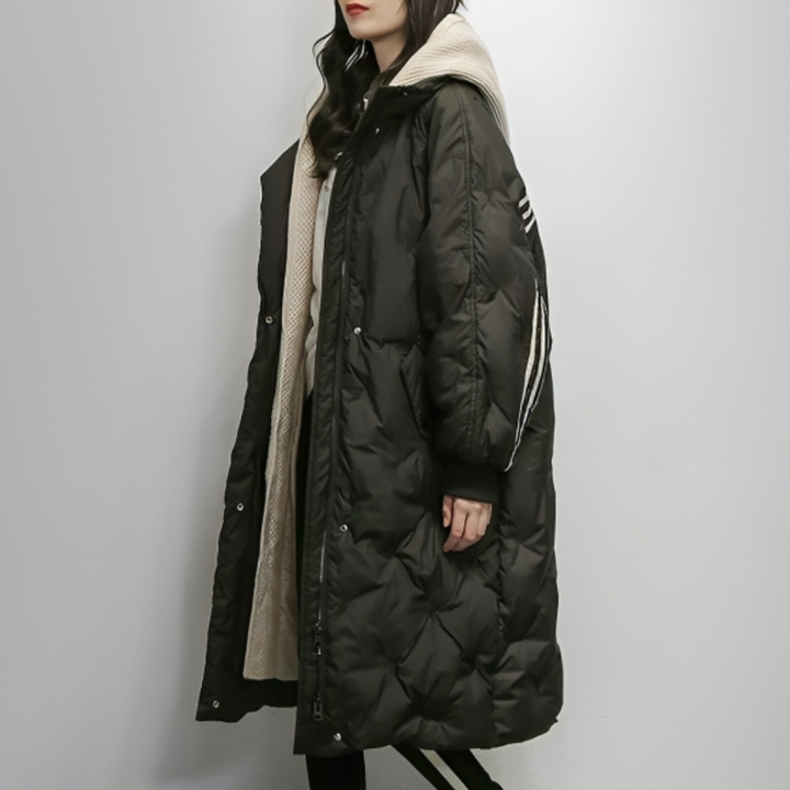 Holly | Women's Trendy Long Quilted Winter Puffer Coat