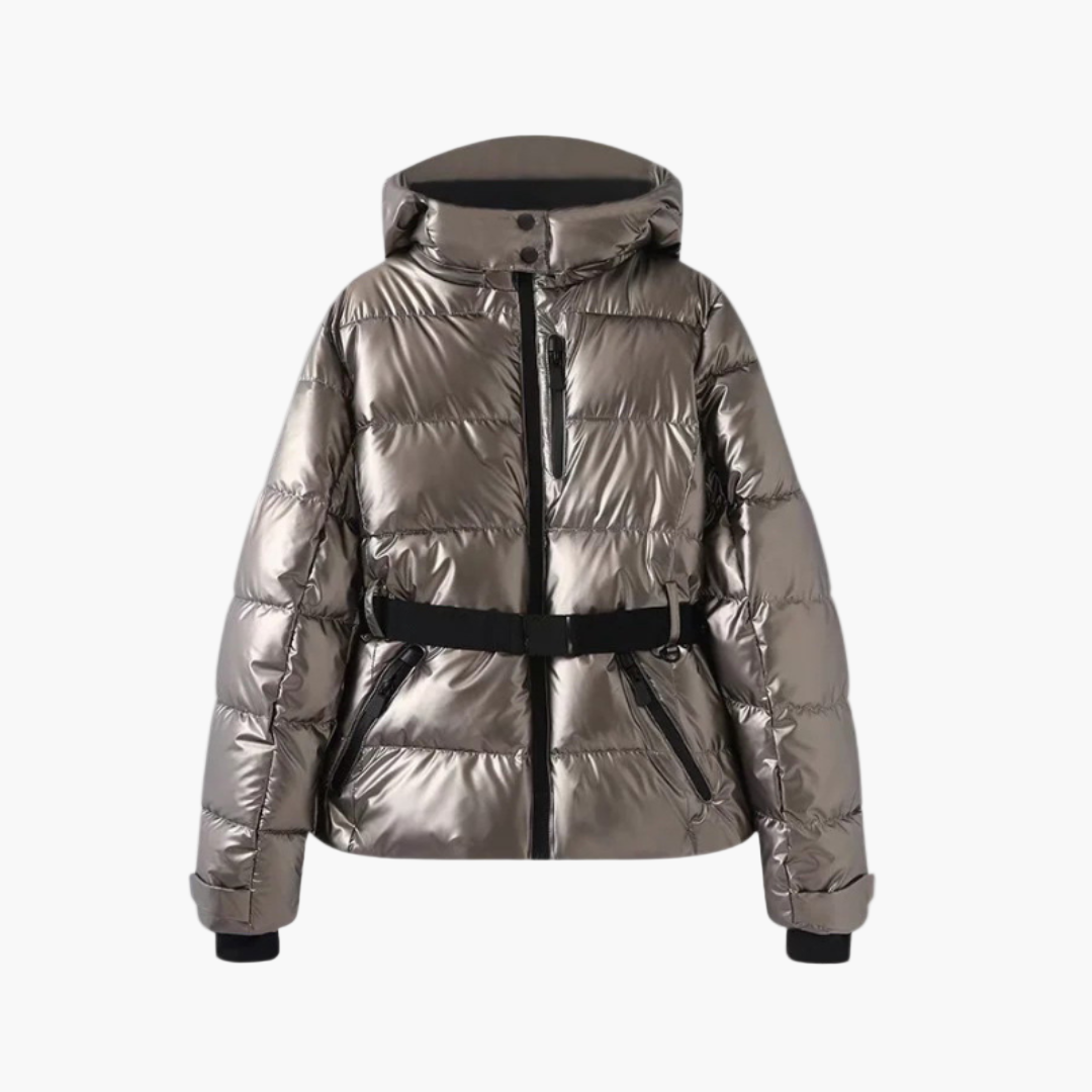 Diana | Women’s Stylish Belted Hooded Quilted Puffer Jacket