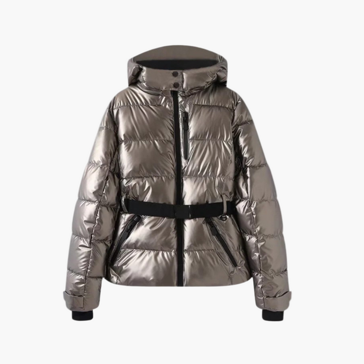 Diana | Women’s Stylish Belted Hooded Quilted Puffer Jacket