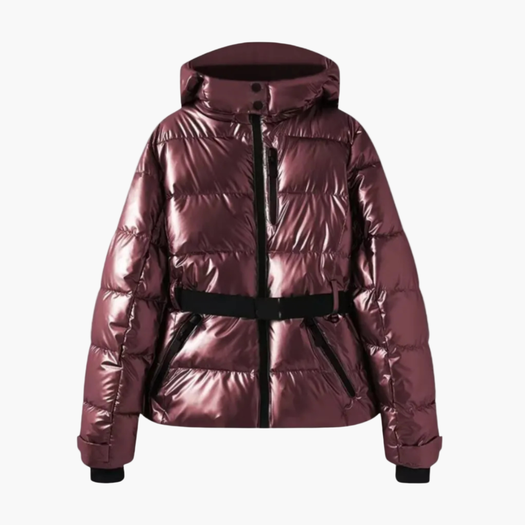 Diana | Women’s Stylish Belted Hooded Quilted Puffer Jacket