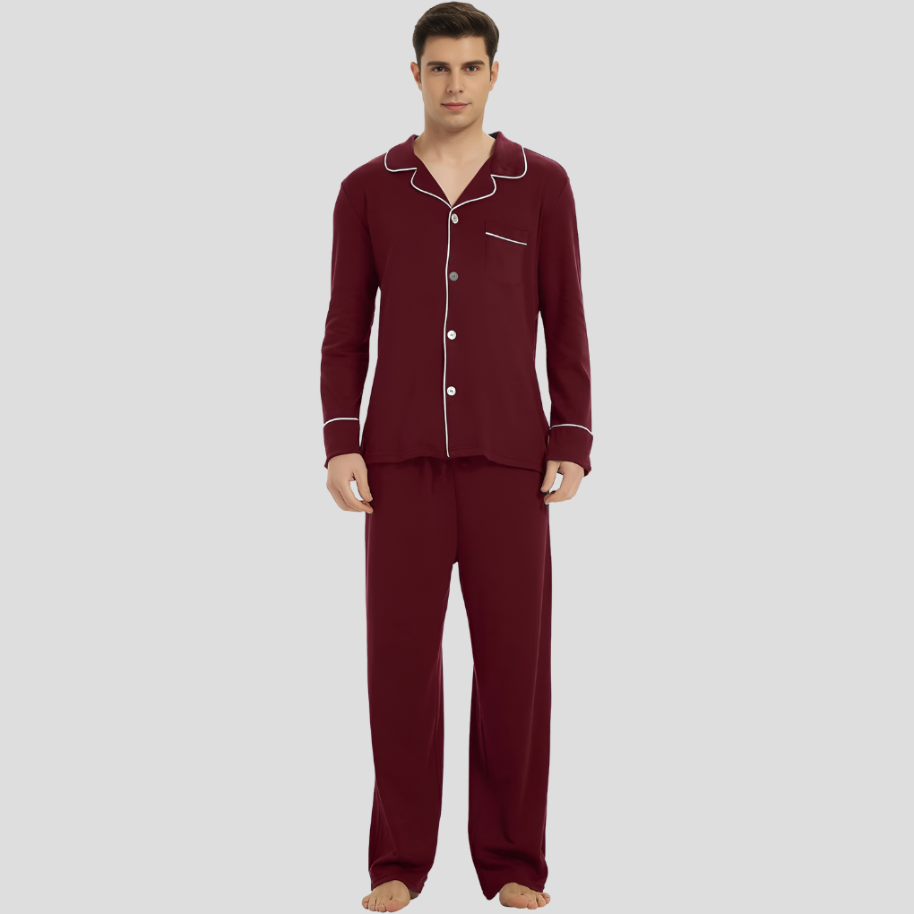 Andrew | Men’s Long Sleeve Classic Pajama Set