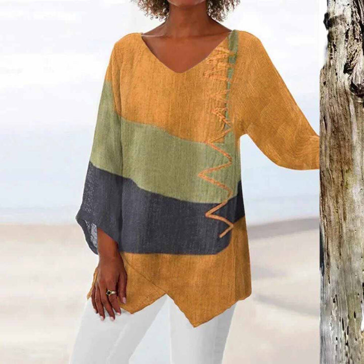 ELOISA | TRICOLOR SHIRT WITH TUMMY COVERAGE