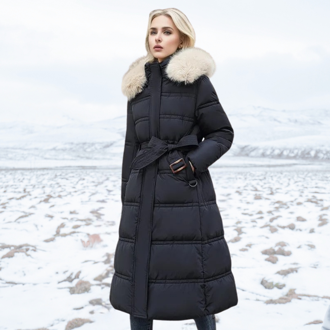 Florence | Women’s High-Collar Long Puffer Winter Coat