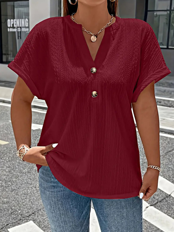IVY | STYLISH BUTTON UP SHIRT WITH V NECK FOR WOMEN