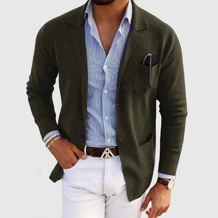 Benjamin | Men’s Smart Casual Button Up Knit Blazer