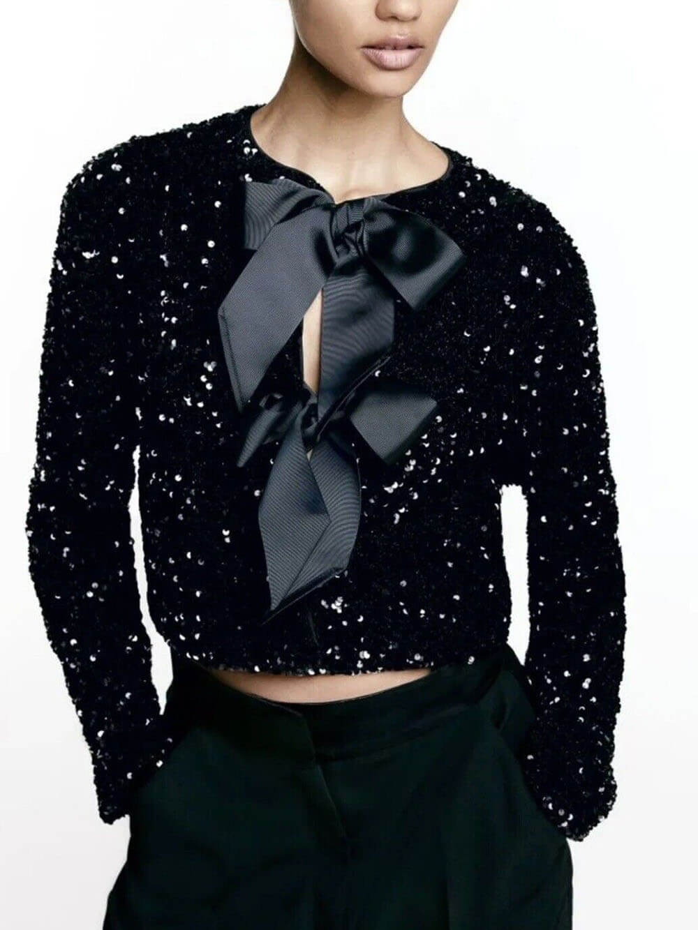 April | Women’s Winter Elegant Jacket with Bows