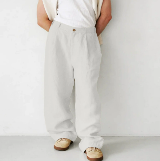 Jayden | Men Relaxed Fit Linen Trousers