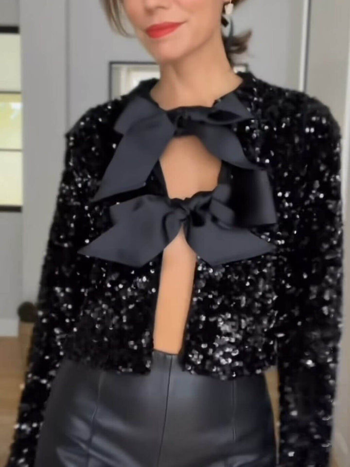 April | Women’s Winter Elegant Jacket with Bows