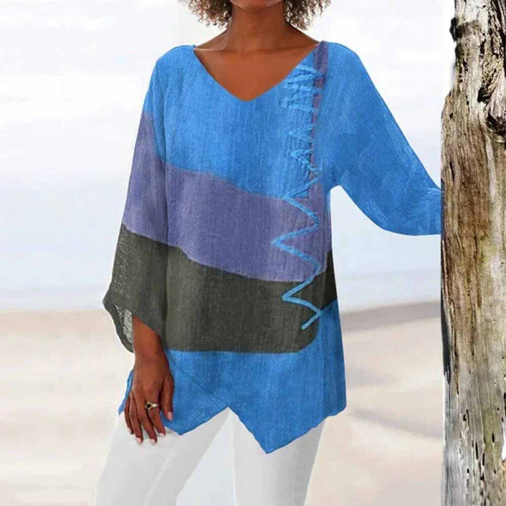 ELOISA | TRICOLOR SHIRT WITH TUMMY COVERAGE
