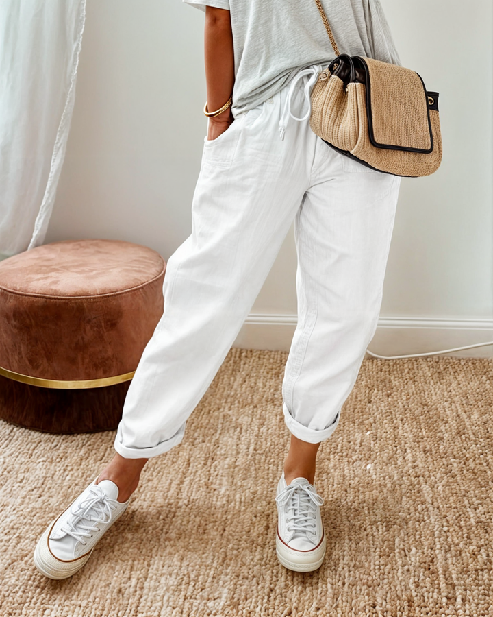Lina | Linen Wide-Leg Trousers