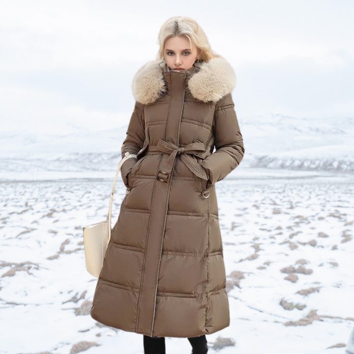 Florence | Women’s High-Collar Long Puffer Winter Coat