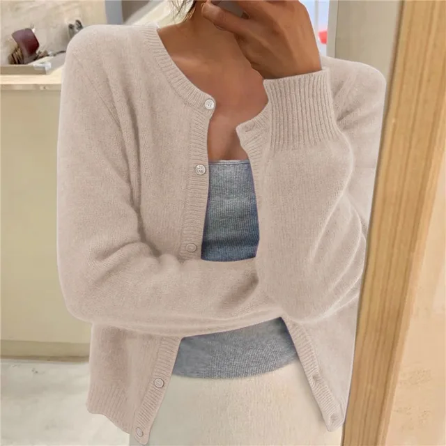Freya | Women’s Button-Up Relaxed Fit Knit Cardigan